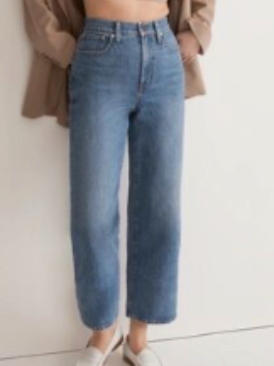 Madewell Denim - NWOT Madewell The Perfect Vintage Wide-Leg Crop Jean Blue Medium Wash Sz 24
